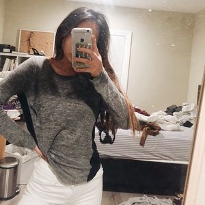 Madewell color block tee